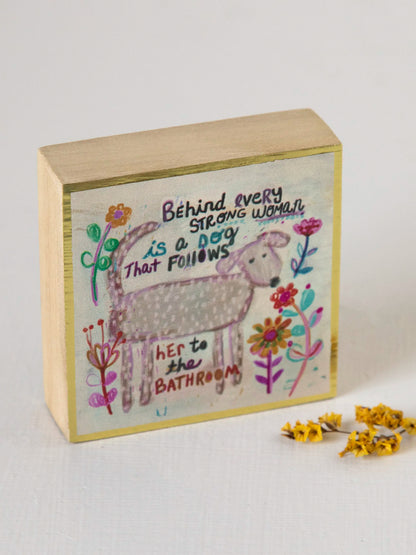 Tiny Block Keepsake - Behind Every Strong Woman