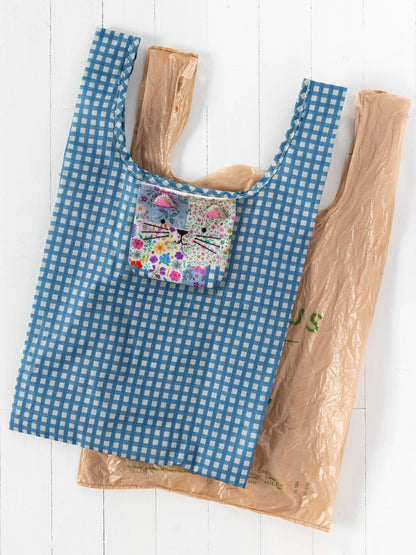 Reusable Market Tote Pouch - Cat