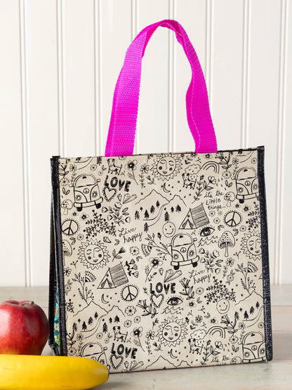 Insulated Lunch Bag - Live Happy Doodles