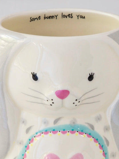 Folk Art Coffee Mug - Bonnie The Bunny