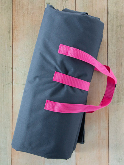 XL Water Resistant Picnic Blanket - Blue Patchwork