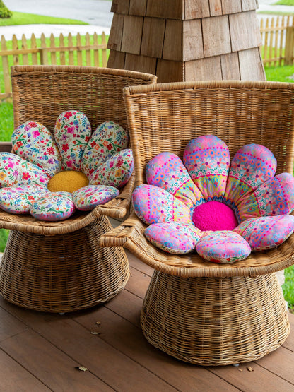 Reversible Seat & Floor Cushion - Flower