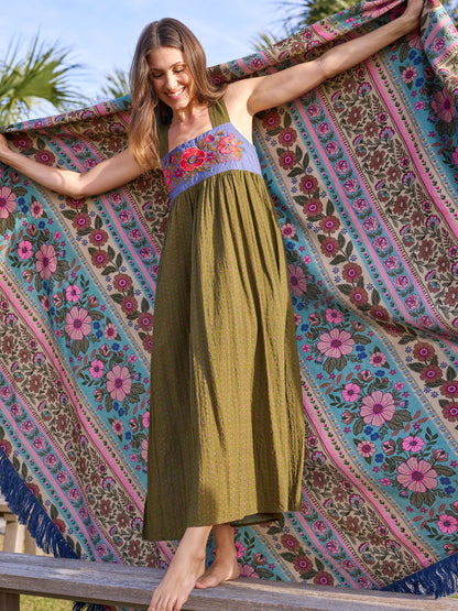 Boho Fringe Bedspread - Florence Border