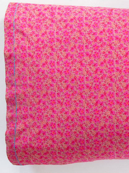 Mix & Match Cotton Pillowcase, Single - Pink Marlow