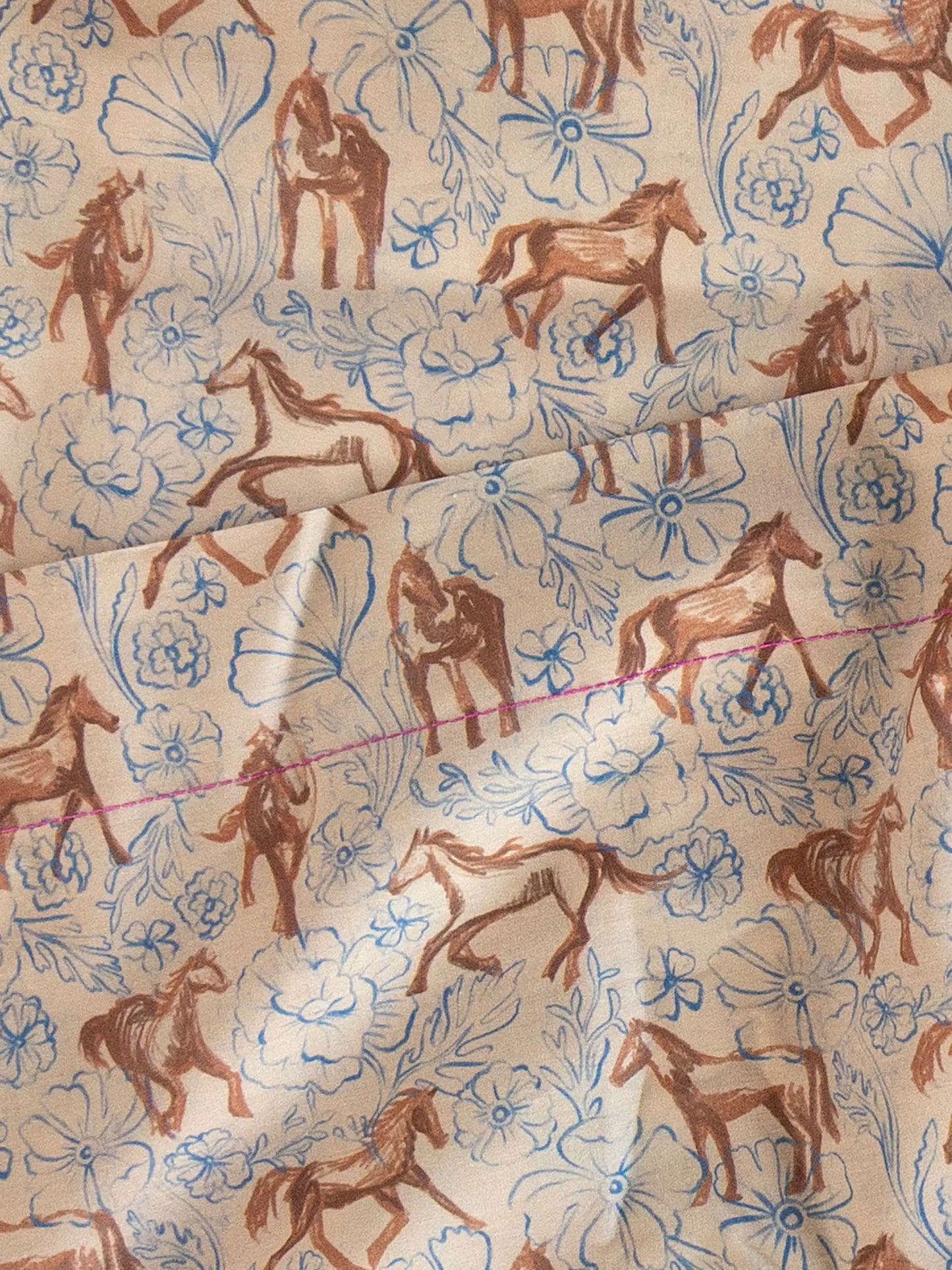 Sooo Soft Cotton Matching Sheet Set - Wild Painted Horses