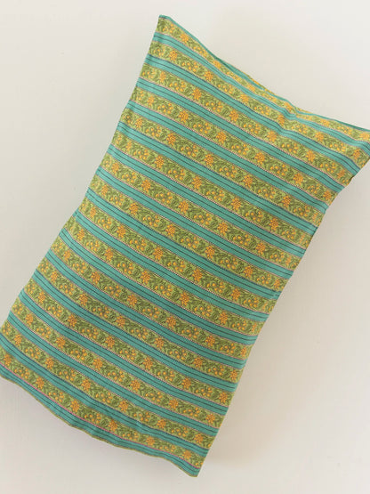 Mix & Match Cotton Pillowcase, Single - Teal Vines
