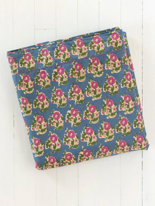 Mix & Match Cotton Flat Sheet - Denim Fields