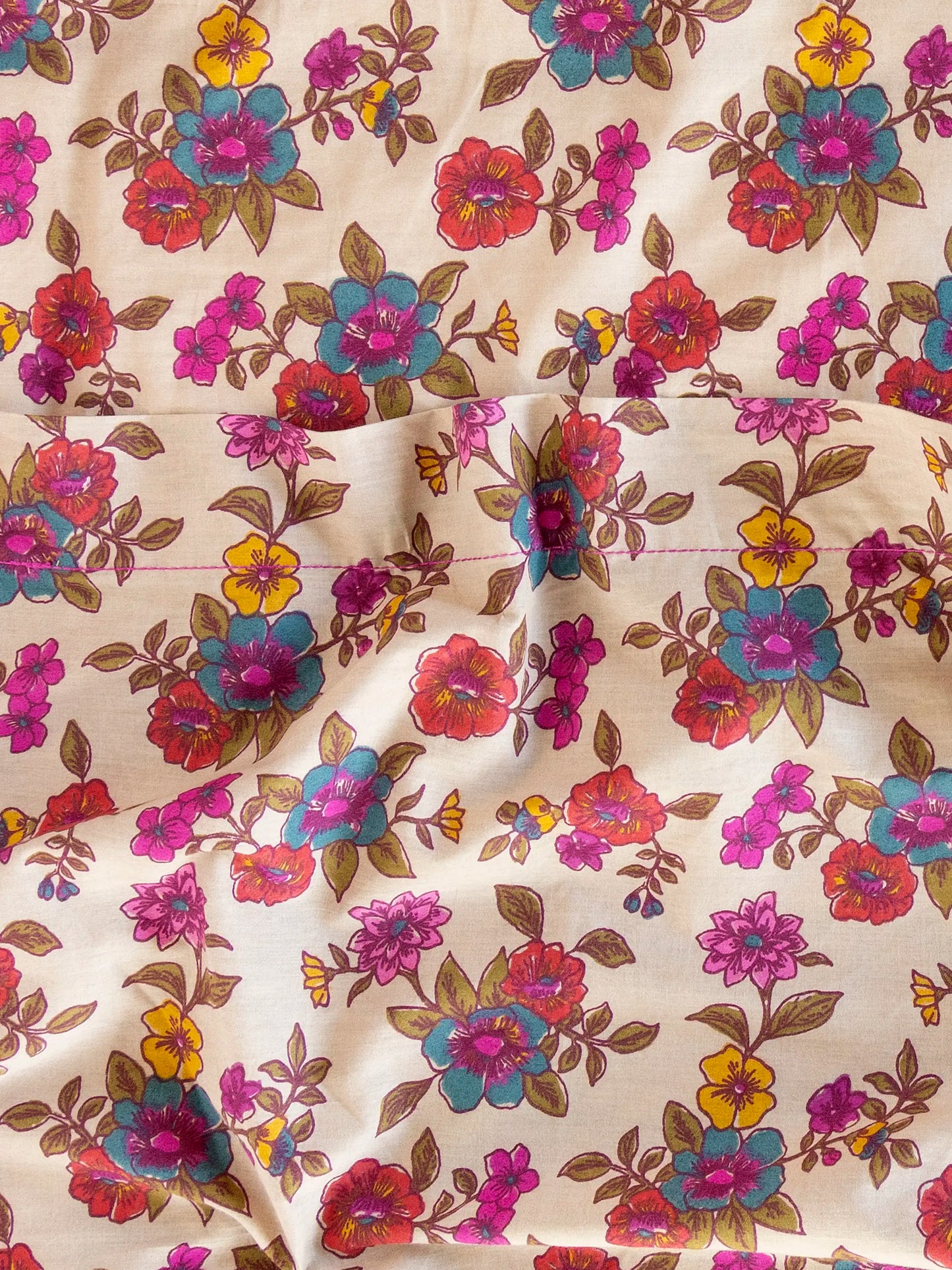Sooo Soft Cotton Sheet Set - Enchanted Wildflowers Cream