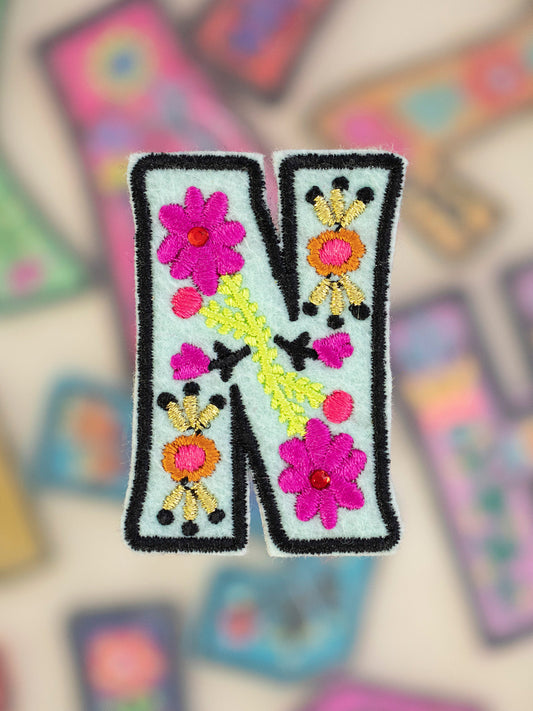 Stick-On Letter Patch - N