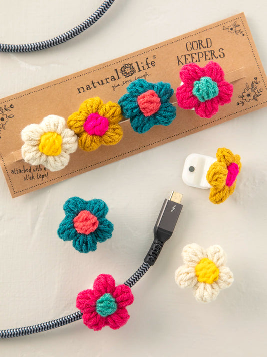 Cord Keepers, Set of 4 - Multicolored