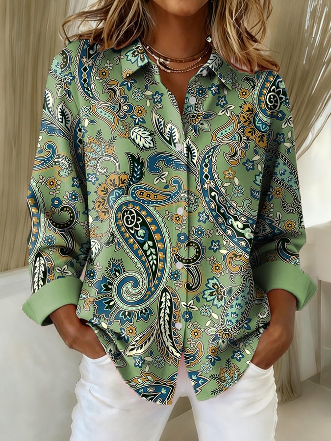 Women's casual vintage Perrier shirt