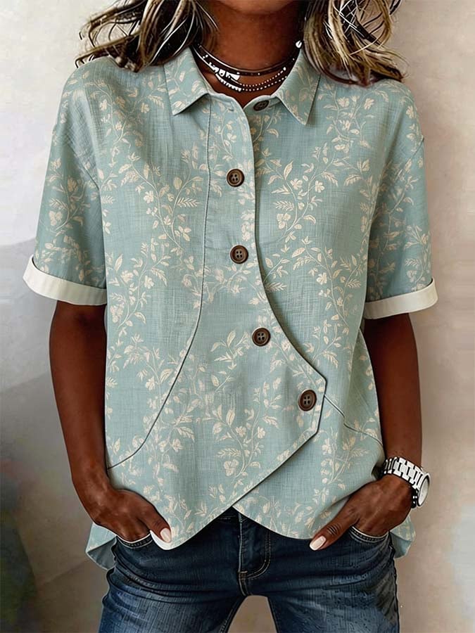 Women'S Casual Printed Shirt