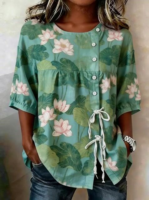 Women'S Casual Printed Shirt