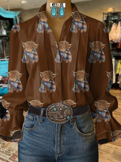 Women's Vintage Highland Cow Shirt