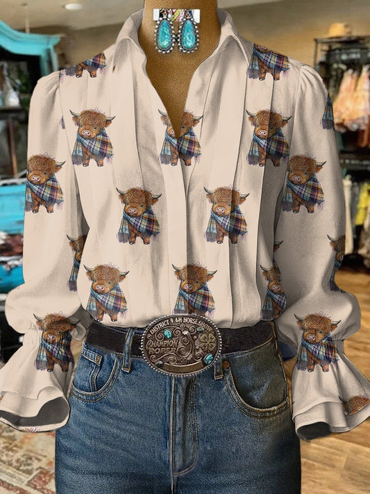 Women's Vintage Highland Cow Shirt