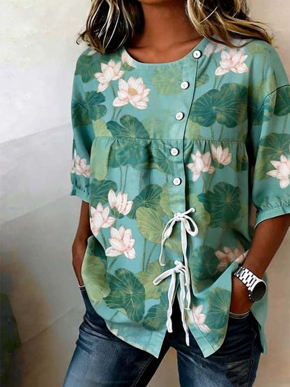 Women'S Casual Printed Shirt